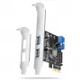 Axagon PCEU-232RS PCIe-ohjain 2x ulk. + 2x sis. USB 5Gbps