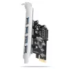 Axagon PCEU-430RS PCIe-ohjain 4x ulk. USB-A 5Gbps -portti