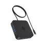 ICY BOX IB-DK4090-C 12-in-1 USB-C -telakointiasema, 3x HDMI 4K@60Hz, Gigabit LAN, 4x USB-A 3.2 Gen 1, 2x USB-C 3.2 Gen 2, PD enintään 100 W, musta