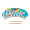 Fisher-Price puinen musiikkipöytä lyömäsoittimilla, 3 puuosaa