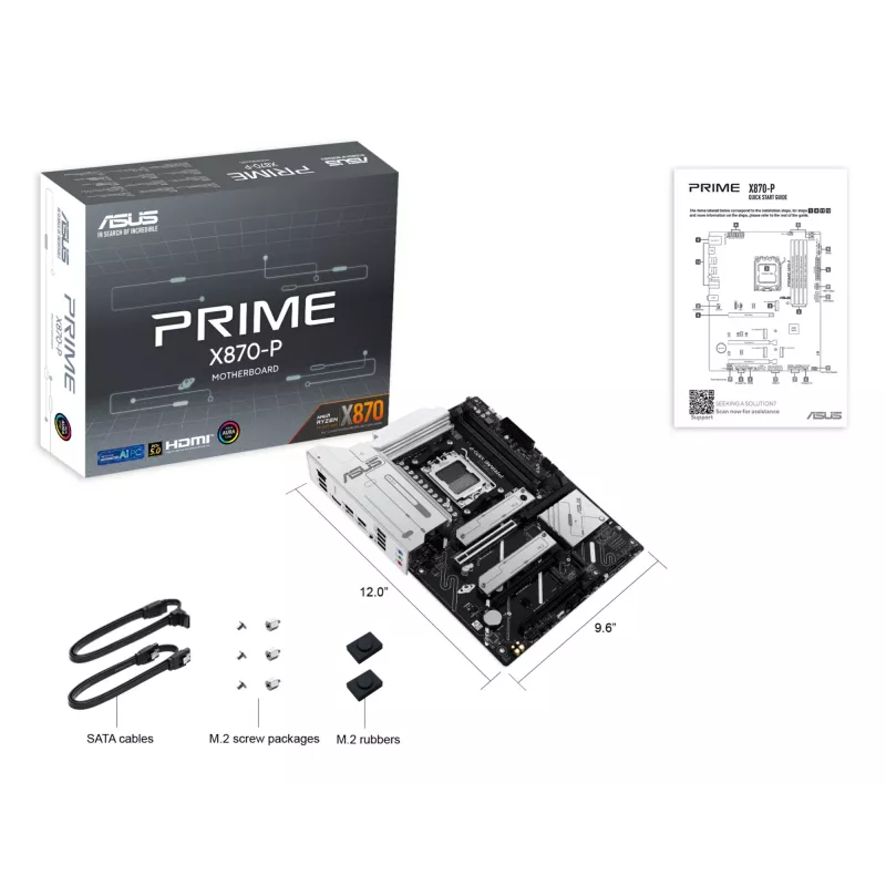 ASUS PRIME X870-P AMD X870 kanta AM5 ATX