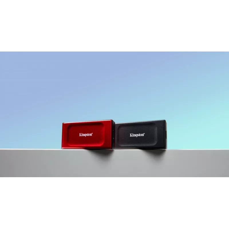 Kingston Technology 2TB XS1000 punainen ulkoinen USB 3.2 Gen 2 kannettava SSD-asema