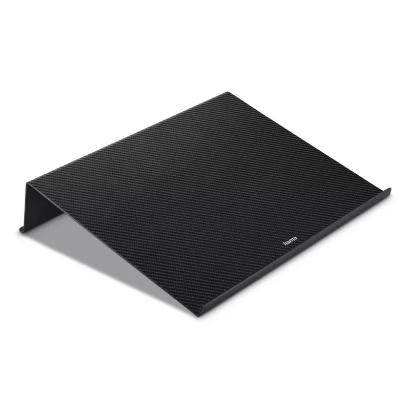 Hama Carbon kannettavan teline, hiilikuitumainen ulkoasu, enintään 46,7 cm (18,4 tuumaa), musta