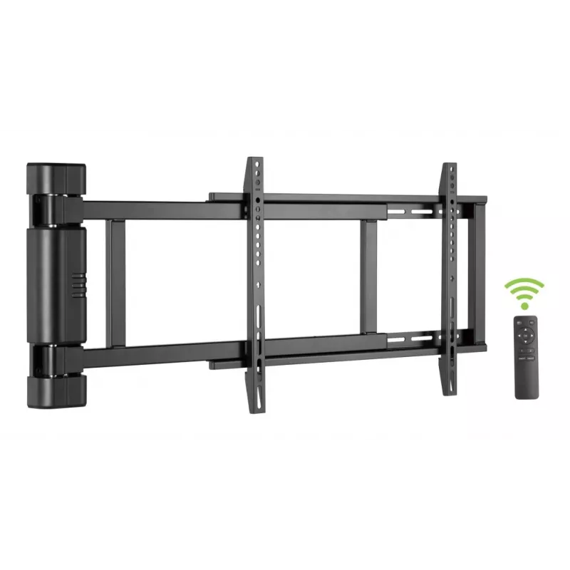 TECHLY 368697 TV-seinäteline 32–75 inch näytöille, sähköinen säätö, max. kantavuus 50 kg