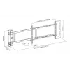 TECHLY 368697 TV-seinäteline 32–75 inch näytöille, sähköinen säätö, max. kantavuus 50 kg