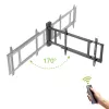 TECHLY 368697 TV-seinäteline 32–75 inch näytöille, sähköinen säätö, max. kantavuus 50 kg