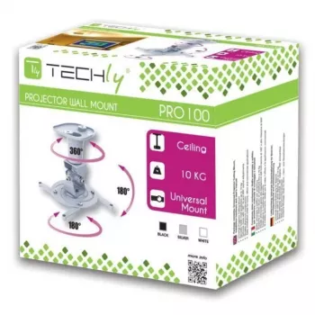 Techly yleiskattoteline projektorille, musta ICA-PM 100BK