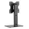 Techly ICA-LCD 323S pöytäjalusta TV:lle / näytölle, 23–43 tuumaa (58,4–109,2 cm), 40 kg, kääntyvä, VESA 200x200, karkaistu lasijalusta, musta