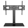 Techly ICA-LCD S07L TV-jalusta, 32–65 tuumaa (81–165,1 cm), 45 kg, VESA 600x400, karkaistu lasijalka, musta
