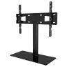 Techly ICA-LCD S07L TV-jalusta, 32–65 tuumaa (81–165,1 cm), 45 kg, VESA 600x400, karkaistu lasijalka, musta