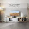 Techly ICA-LCD S07L TV-jalusta, 32–65 tuumaa (81–165,1 cm), 45 kg, VESA 600x400, karkaistu lasijalka, musta