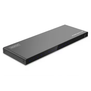 DIGITUS 1x8 HDMI-jakaja. 4K/60Hz HDCP 2.3. EDID-ohjaus