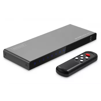 DIGITUS 5x1 HDMI-kytkin. 8K/60Hz (4:4:4). HDR. HDCP2.3