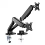 Techly ICA-LCD 462B pöytäteline näytölle, kaasujousi, 17–32 tuumaa (43,2–81,3 cm), 9 kg, VESA 75x75/100x100, musta