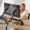 Techly ICA-LCD 462B pöytäteline näytölle, kaasujousi, 17–32 tuumaa (43,2–81,3 cm), 9 kg, VESA 75x75/100x100, musta