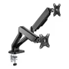 Techly ICA-LCD 462B pöytäteline näytölle, kaasujousi, 17–32 tuumaa (43,2–81,3 cm), 9 kg, VESA 75x75/100x100, musta