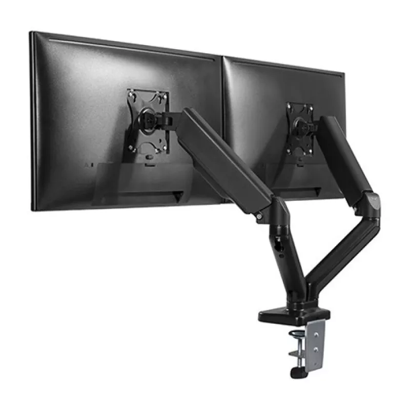Techly ICA-LCD 462B pöytäteline näytölle, kaasujousi, 17–32 tuumaa (43,2–81,3 cm), 9 kg, VESA 75x75/100x100, musta