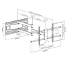 Techly ICA-PLB 490 TV-teline/jalusta 2,03 m (80