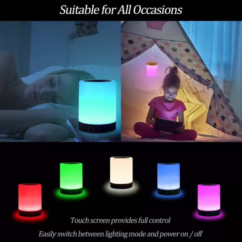 Pöytävalaisin Techly I-LED TOUCH 1,6 W valkoinen LED kosketusohjaus