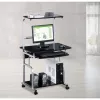 Techly Compact monitoiminen tietokonepöytä, kiiltävä musta ICA-TB 7800BK