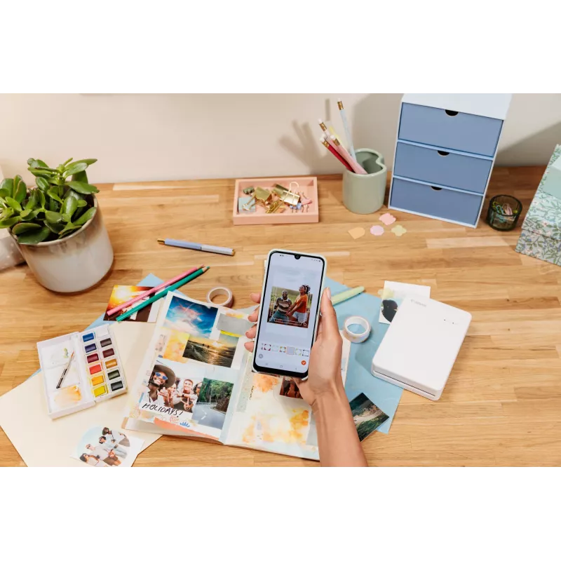 Canon SELPHY QX20 kannettava valokuvatulostin, sublimaatiotulostus, 287 x 287 DPI, 72 x 85 mm, Wi-Fi, USB-C, terrakotanpunainen