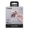 Canon XC-60L, värisublimaatio, 5,4x8,5 cm, 60 kpl. Canon XC-60L. Tulostustekniikka: värisublimaatio, paperikoko: 5,4x8,5 cm. Määrä pakkausta kohden: 60 kpl.