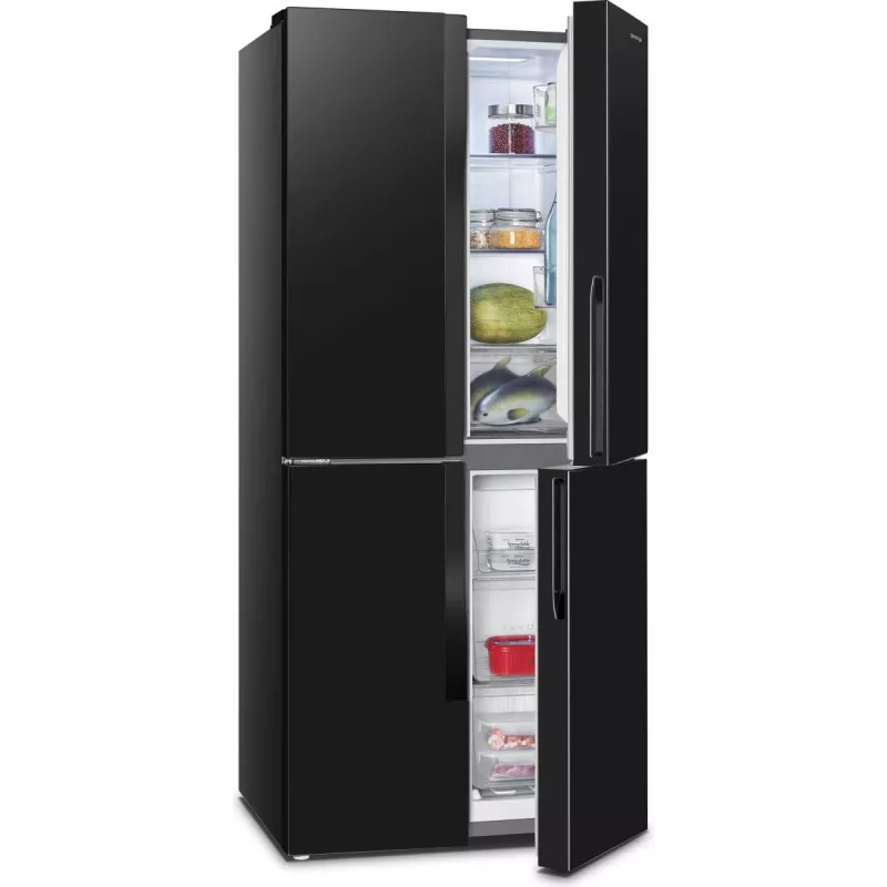 Gorenje G600 NRM818EMB side-by-side-jääkaappi vapaasti seisova 427 L musta