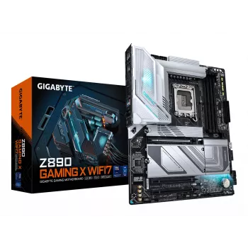 GIGABYTE Z890 GAMING X WIFI7 emolevy - tukee Intel Core Ultra (sarja 2) -suorittimia, 16+1+2 vaihe VRM, jopa 8800MHz DDR5 (OC), 1xPCIe 5.0 + 3xPCIe 4.0, Wi-Fi 7, 2,5GbE LAN, USB 4