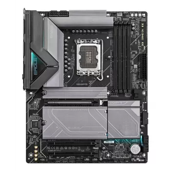 GIGABYTE Z890 EAGLE WIFI7 emolevy - tukee Intel Core Ultra (sarja 2) -suorittimia, 14+1+2 vaihe VRM, jopa 8800MHz DDR5 (OC), 1xPCIe 5.0 + 3xPCIe 4.0, Wi-Fi 7, 2,5GbE LAN, USB 4