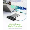 ICY BOX IB-180MS-C31 USB 3.2 Gen 2 (3.1 Gen 1) Type-C musta