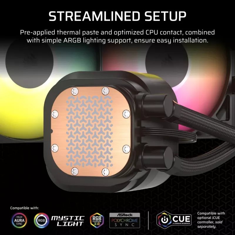 CORSAIR CPU-jäähdytin - Nautilus 360 Rs ArGB nestejäähdytin