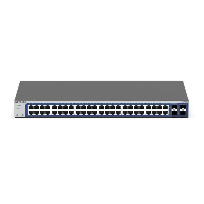 NETGEAR GS748Tv6 Managed L2/L3/L4 Gigabit Ethernet (10/100/1000) musta, harmaa