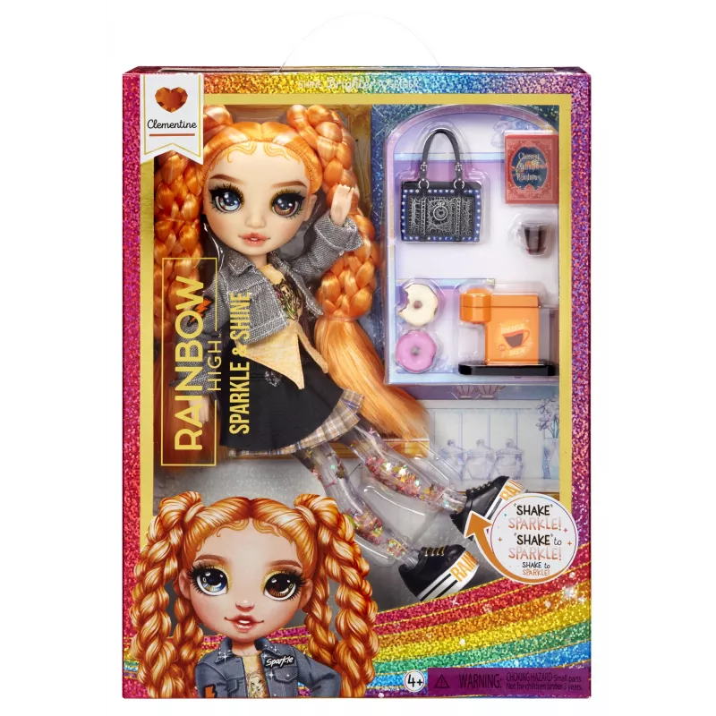 Rainbow High Sparkle & Shine Fashion -nuket – Clementine (Orange)