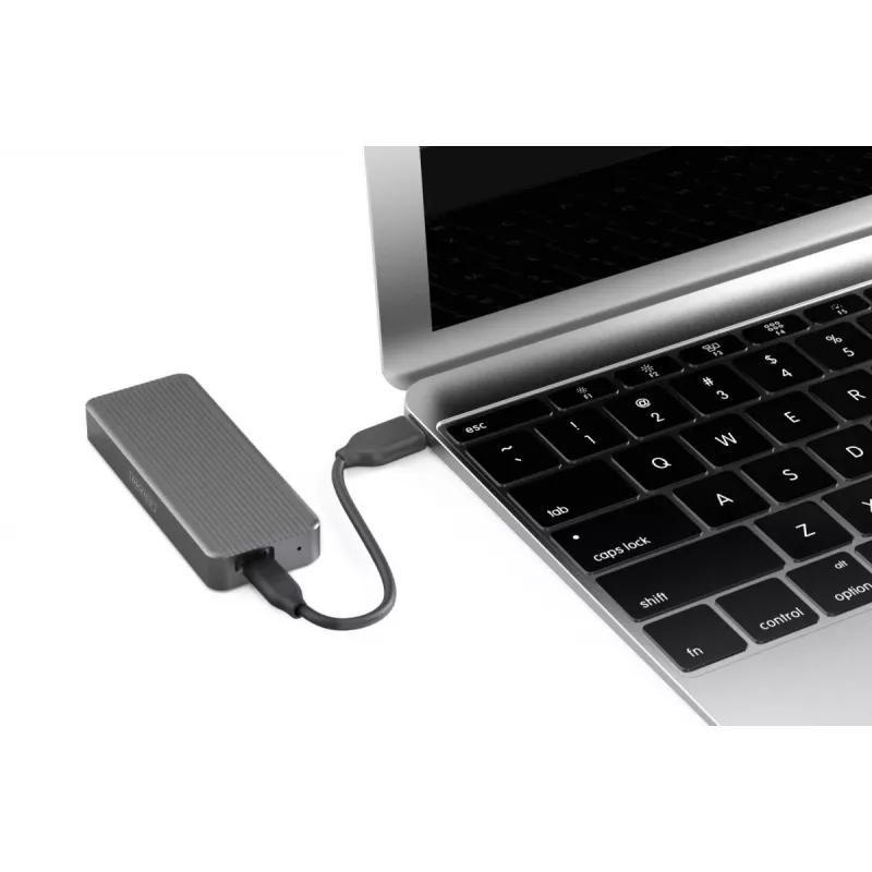 DIGITUS USB-kiintolevykotelo – NVMe 20 Gbit/s USB 3.2 Gen 2x2 alumiini työkaluton