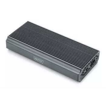 Digitus USB M.2 -kiintolevykotelo SSD ulkoinen NVMe 40Gbps USB 4.0 alumiini työkaluton DA-71158