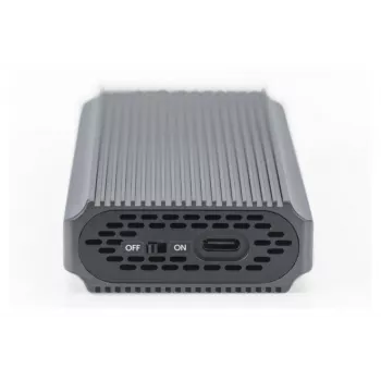 Digitus USB M.2 -kiintolevykotelo SSD ulkoinen NVMe 40Gbps USB 4.0 alumiini työkaluton DA-71158