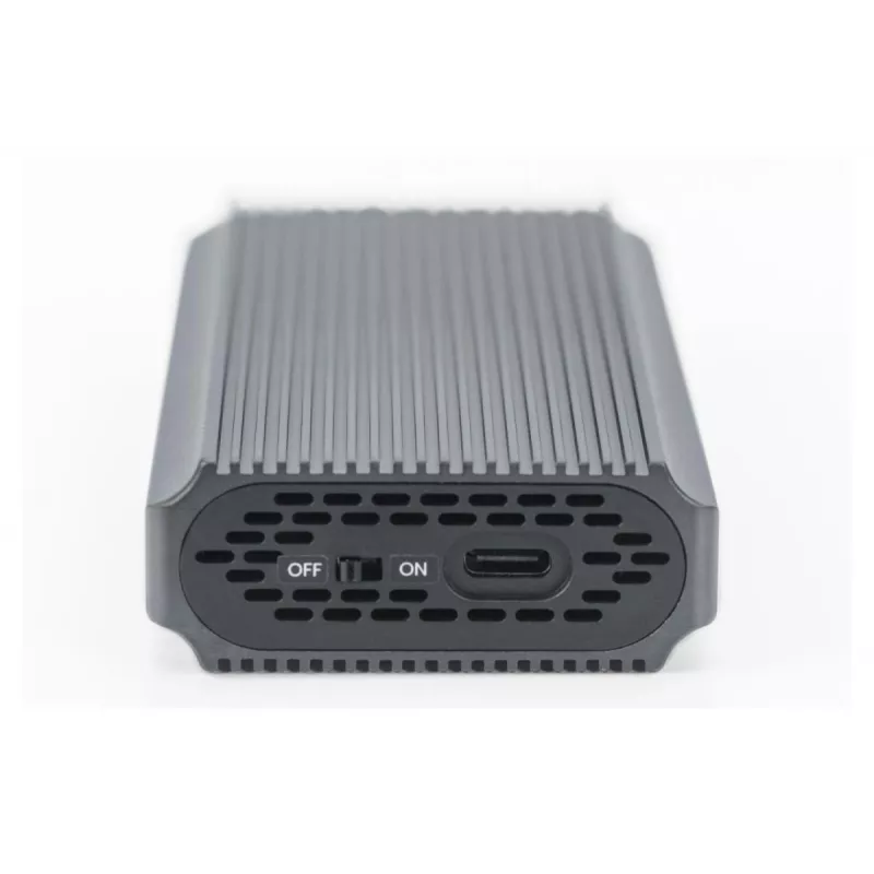 Digitus USB M.2 -kiintolevykotelo SSD ulkoinen NVMe 40Gbps USB 4.0 alumiini työkaluton DA-71158
