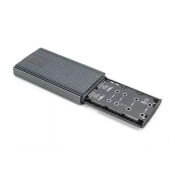 DIGITUS NVMe -kloonausasema - NVMe 20Gbits USB 3.2 Gen2 alumiini työkaluton