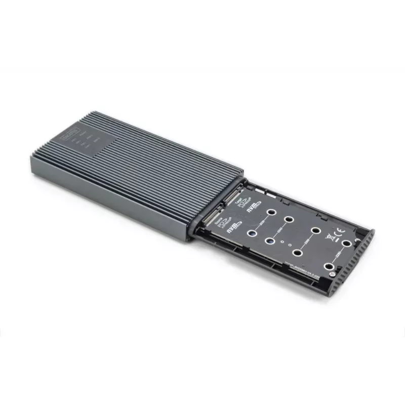DIGITUS NVMe -kloonausasema - NVMe 20Gbits USB 3.2 Gen2 alumiini työkaluton