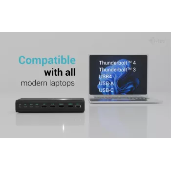i-tec Universal 6x 4K/60Hz -näyttötelakka + Power Delivery 140W