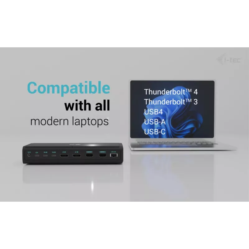 i-tec Universal 6x 4K/60Hz -näyttötelakka + Power Delivery 140W