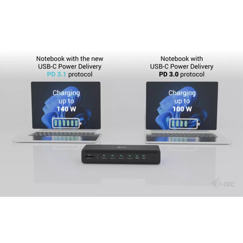 i-tec Universal 6x 4K/60Hz -näyttötelakka + Power Delivery 140W
