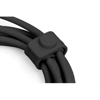 DIGITUS USB-C -silikonilatauskaapeli USB-A - USB-C USB 2.0 60W - 50cm musta