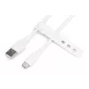 DIGITUS USB-C -silikonilatauskaapeli USB-A – USB-C USB 2.0 60W – 50 cm valkoinen