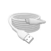 DIGITUS USB-C -silikonilatauskaapeli USB-A - USB-C USB 2.0 60W - 1m valkoinen