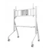 Neomounts MOVE Go XL FL50-575WH1 TV-teline, 65-110 tuumaa, enint. 125 kg, VESA 100x100-1100x600, korkeus säädettävissä 129-139 cm, lukittava, nopea asennus, TÜV-sertifioitu, valkoinen