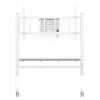 Neomounts MOVE Go XL FL50-575WH1 TV-teline, 65-110 tuumaa, enint. 125 kg, VESA 100x100-1100x600, korkeus säädettävissä 129-139 cm, lukittava, nopea asennus, TÜV-sertifioitu, valkoinen