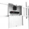 Neomounts MOVE Go XL FL50-575WH1 TV-teline, 65-110 tuumaa, enint. 125 kg, VESA 100x100-1100x600, korkeus säädettävissä 129-139 cm, lukittava, nopea asennus, TÜV-sertifioitu, valkoinen