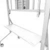 Neomounts MOVE Go XL FL50-575WH1 TV-teline, 65-110 tuumaa, enint. 125 kg, VESA 100x100-1100x600, korkeus säädettävissä 129-139 cm, lukittava, nopea asennus, TÜV-sertifioitu, valkoinen