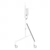Neomounts MOVE Go XL FL50-575WH1 TV-teline, 65-110 tuumaa, enint. 125 kg, VESA 100x100-1100x600, korkeus säädettävissä 129-139 cm, lukittava, nopea asennus, TÜV-sertifioitu, valkoinen